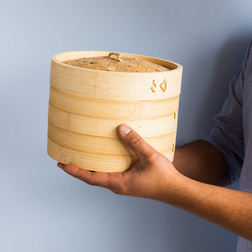 Bild in Slideshow öffnen, Bambus Steamer